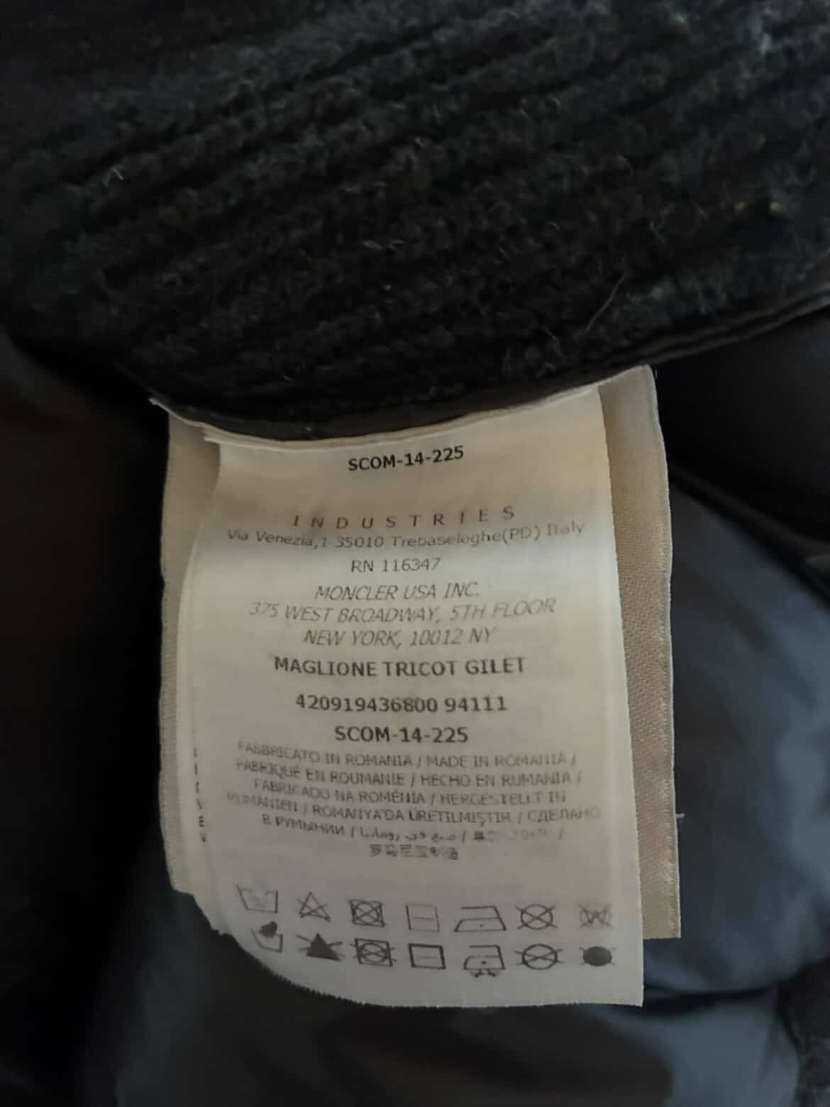 Moncler Maglione Tricot Gilet | Large