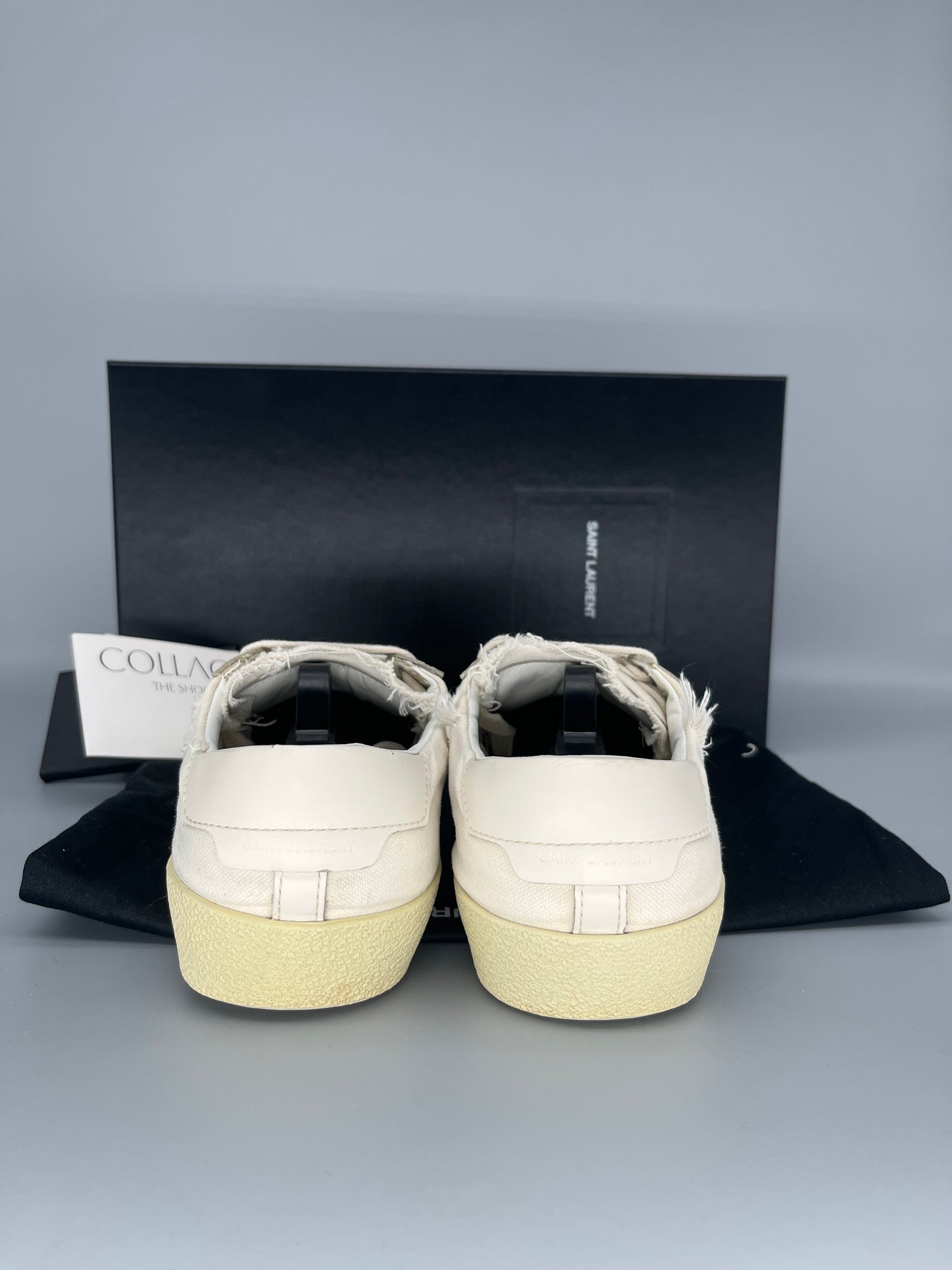 Saint Laurent SL/06 Court Classic Beige/Vit 40