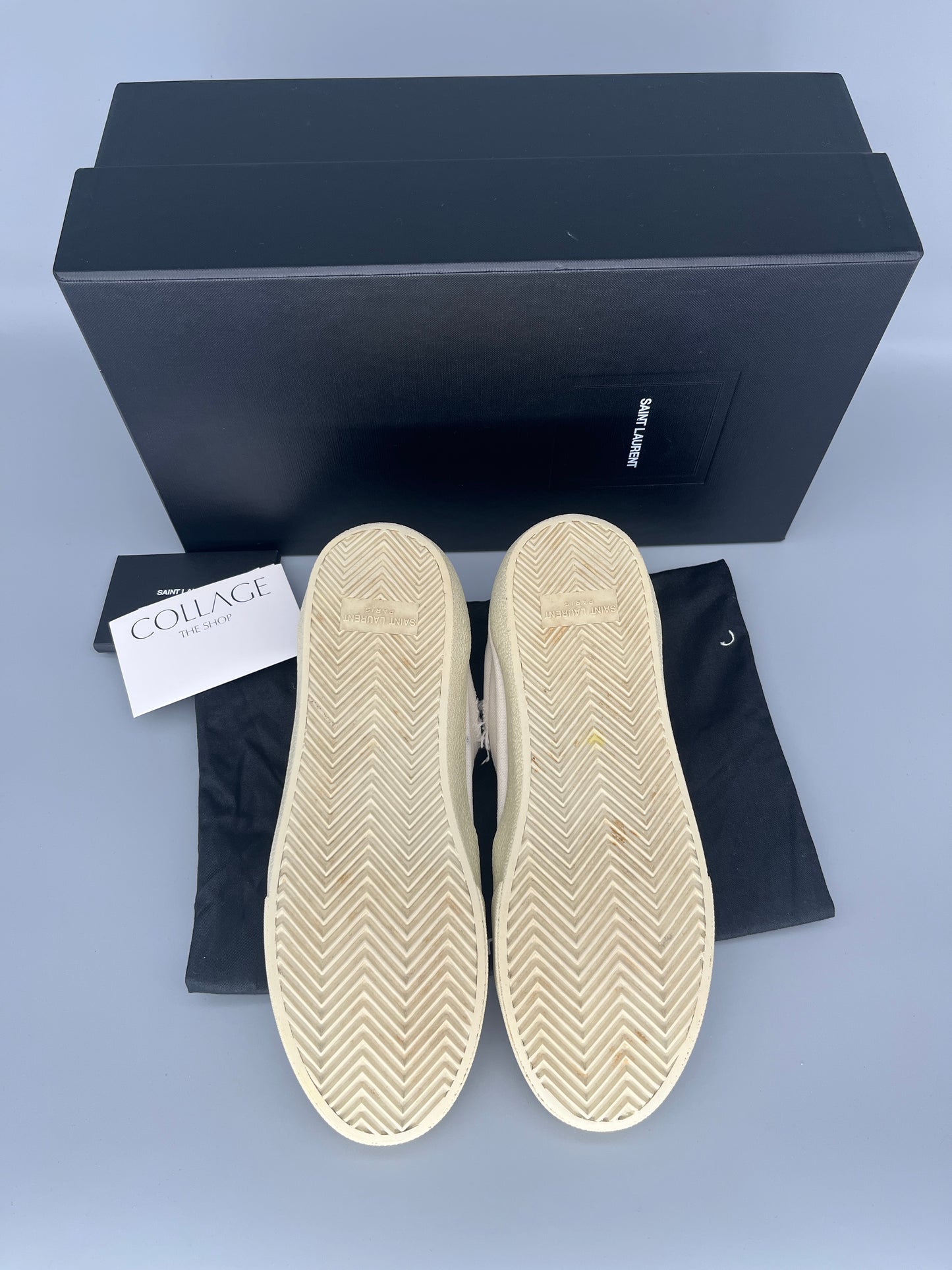 Saint Laurent SL/06 Court Classic Beige/Vit 40