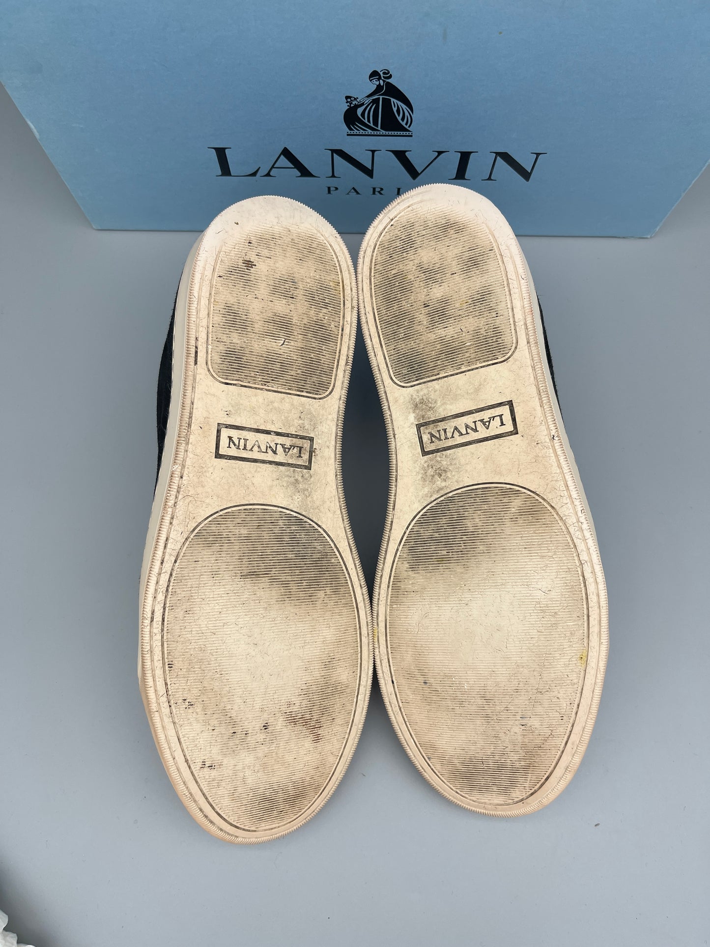 Lanvin Dbb1 Patent Cap Toe Sneaker Black | 45