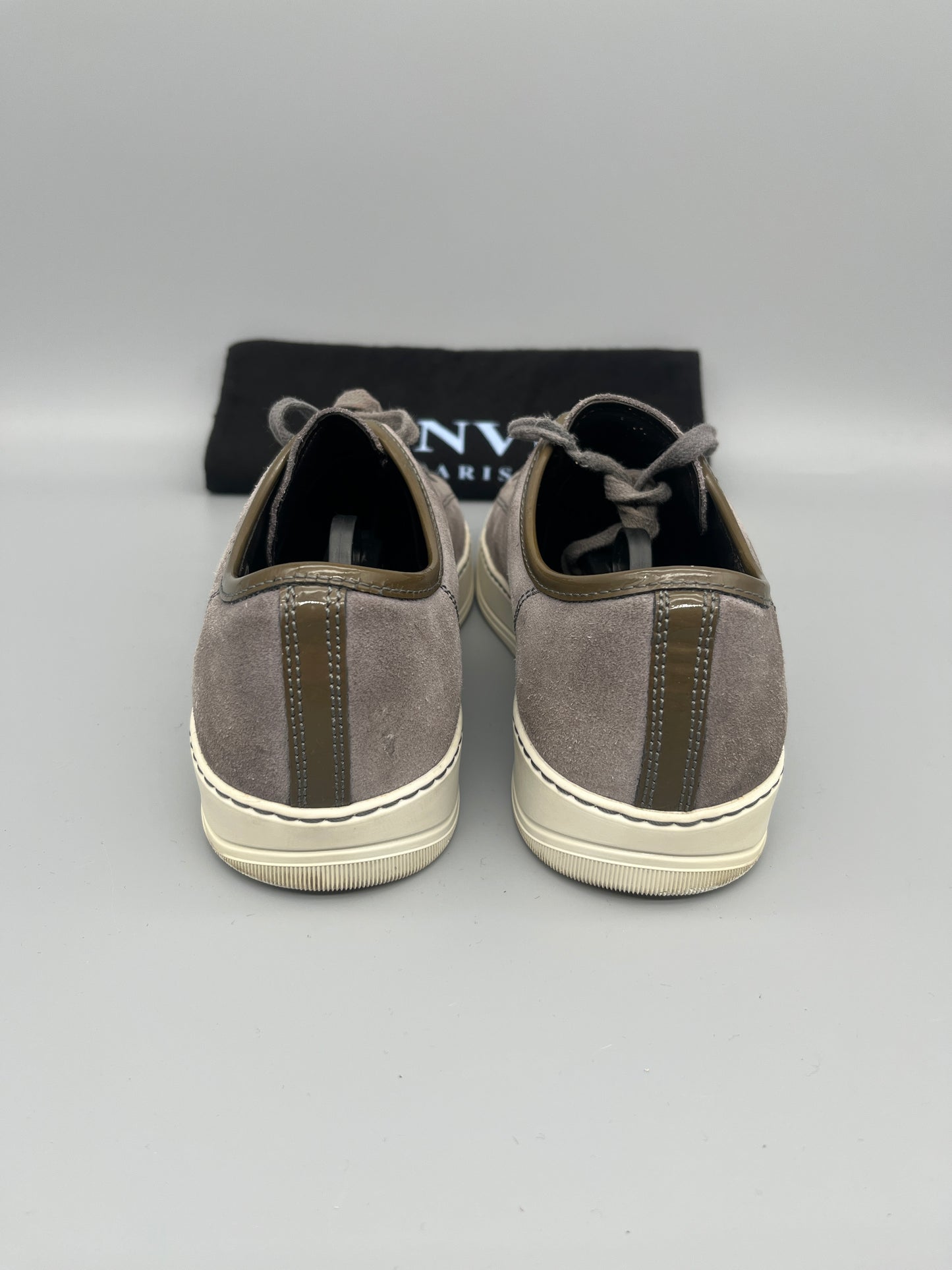 Lanvin Patent Cap Toe Grey | 41