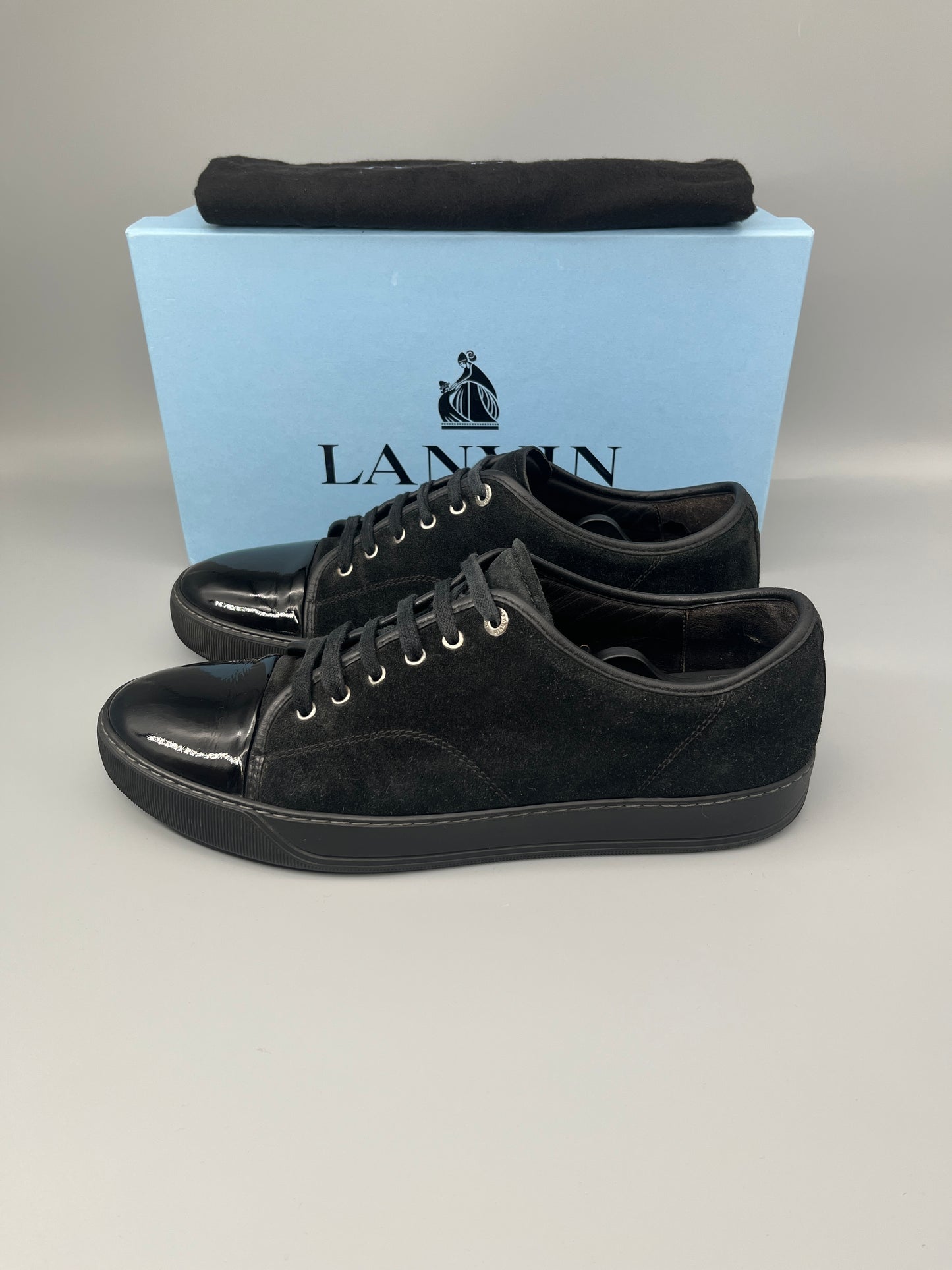 DBB1 Black Suede Patent Cap Toe