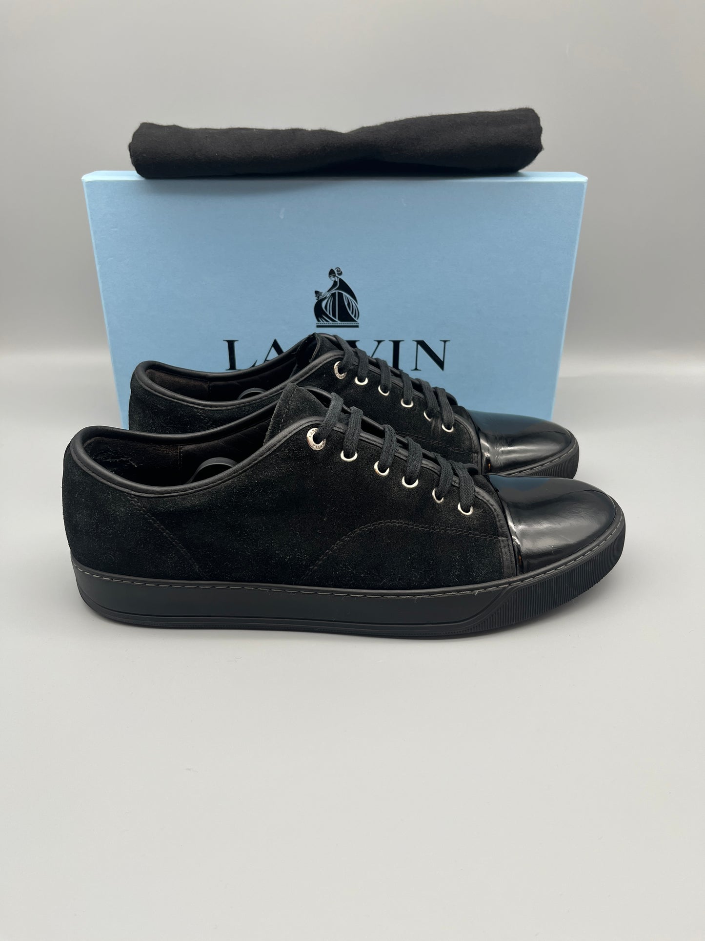 DBB1 Black Suede Patent Cap Toe