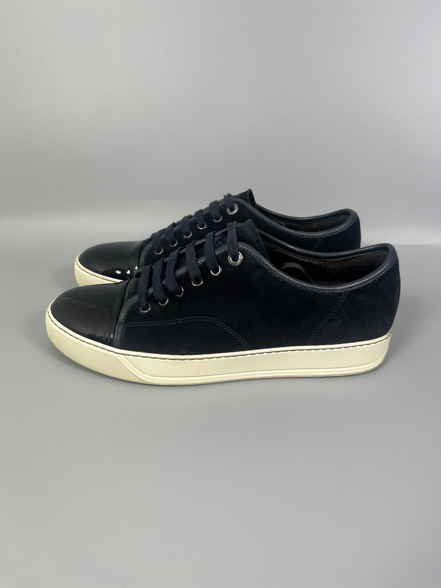 Grisch skor - Lanvin DBB1 Cap Toe Patent skor 100% äkta
