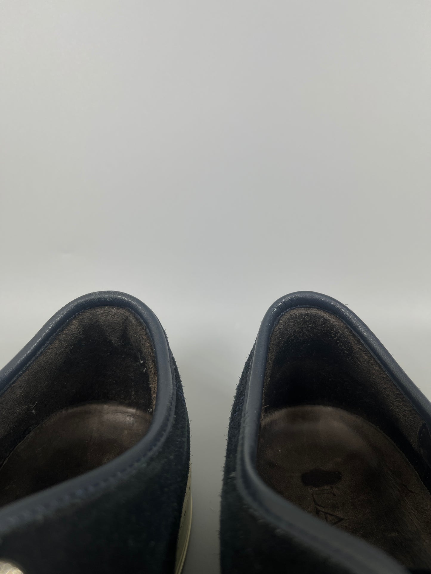 Lanvin Patent Cap Toe Navy | 41