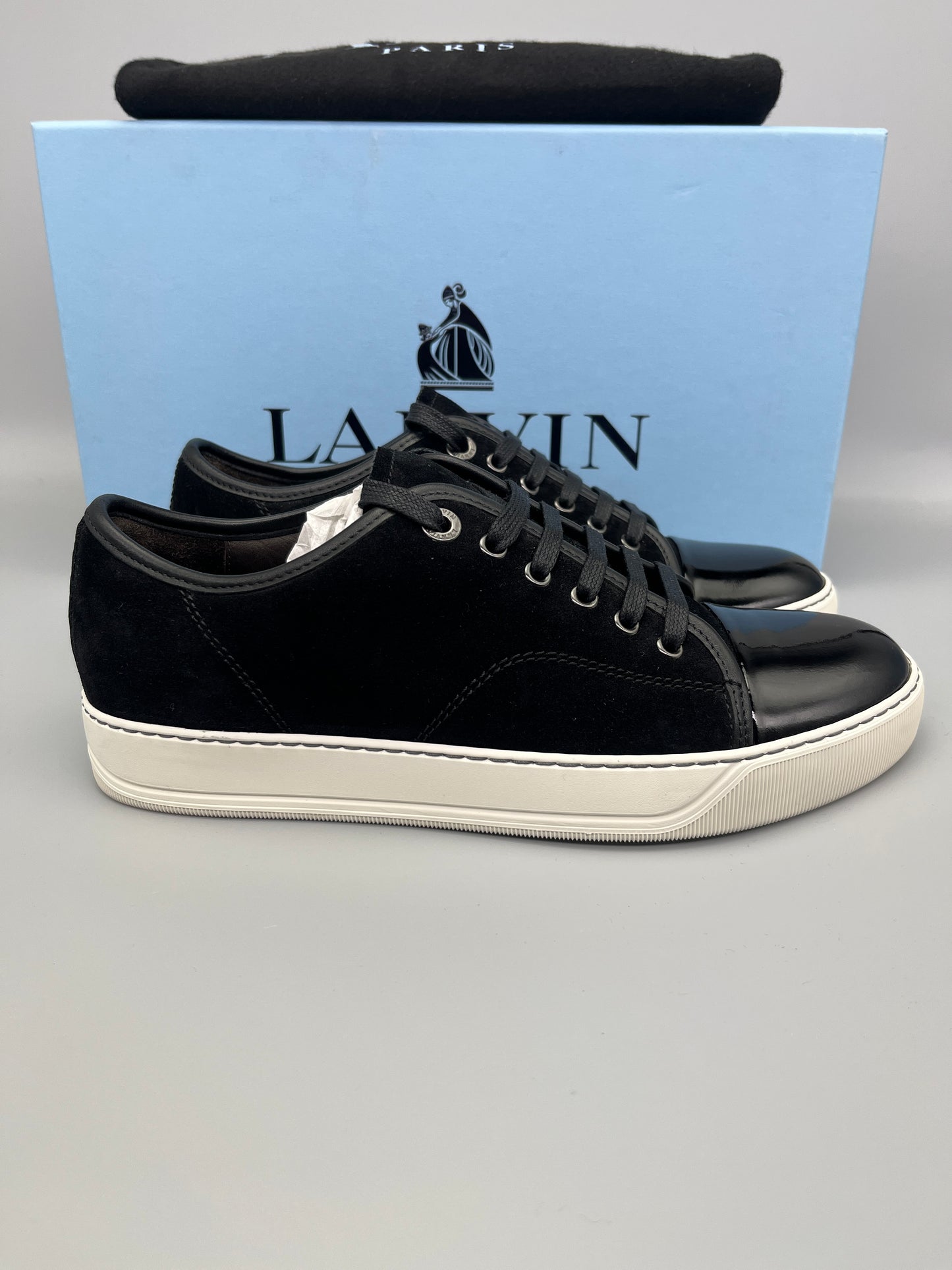 Lanvin Patent Cap Toe Black | 39