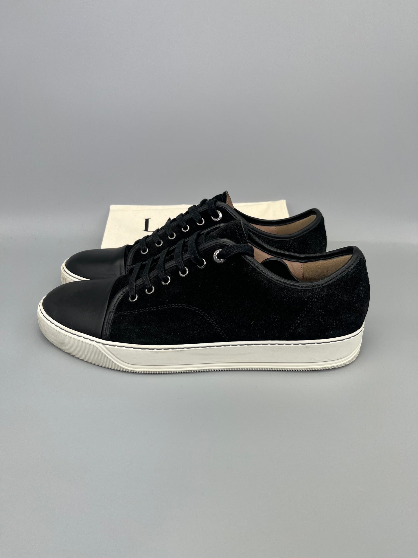 Lanvin Nappa Cap Toe Black | 44