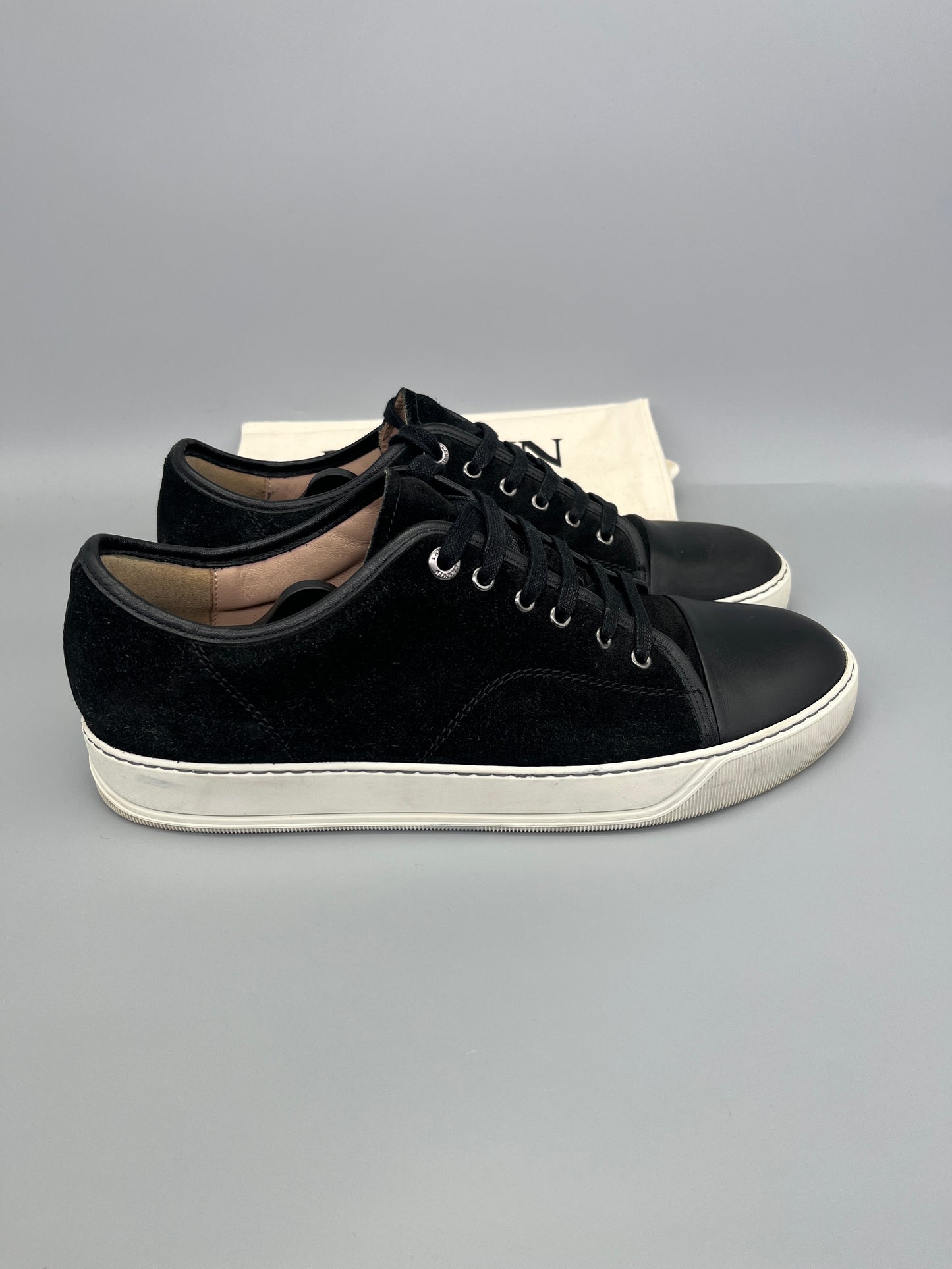 Lanvin Nappa Cap Toe Black | 44