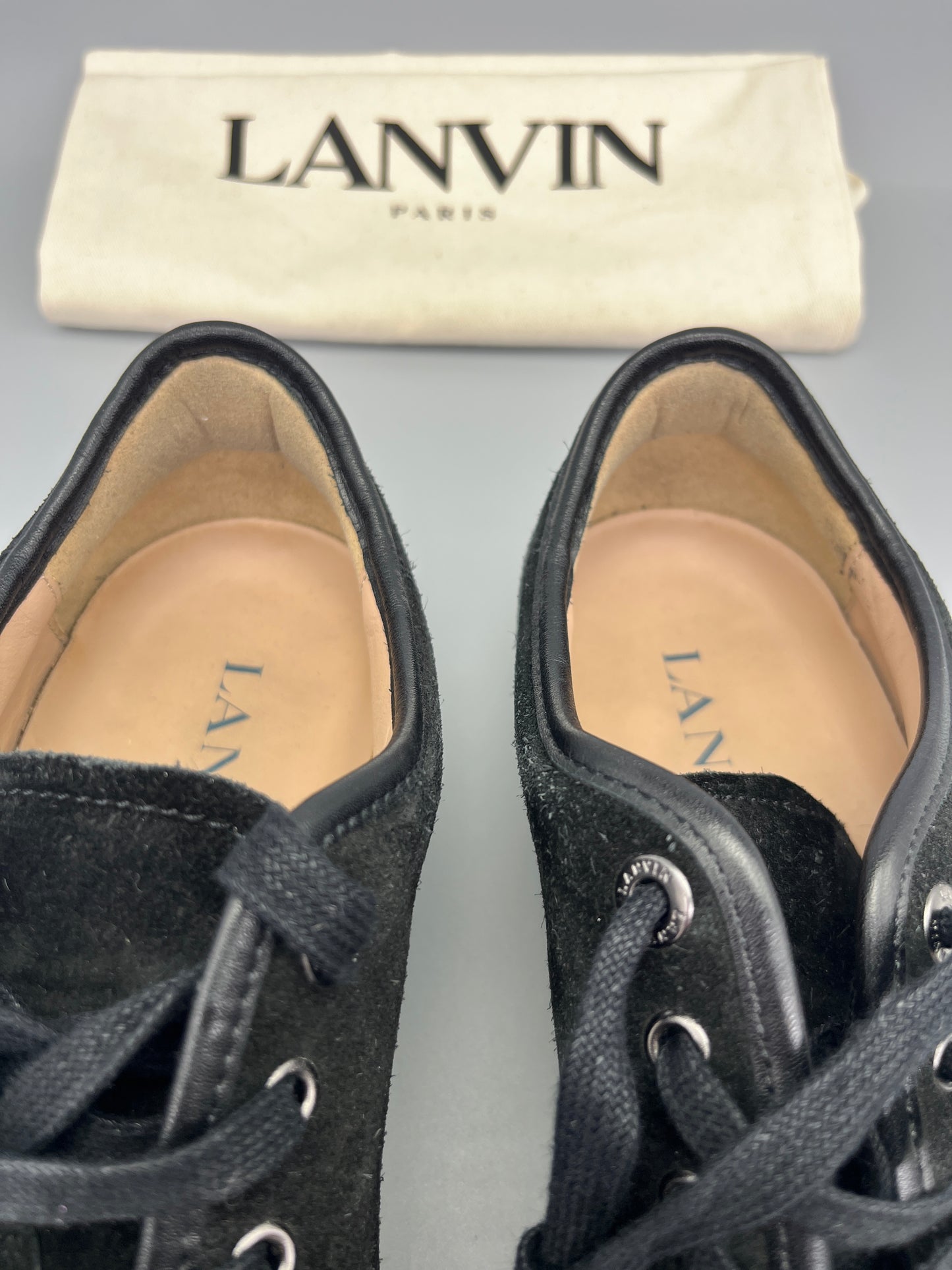 Lanvin Nappa Cap Toe Black | 44