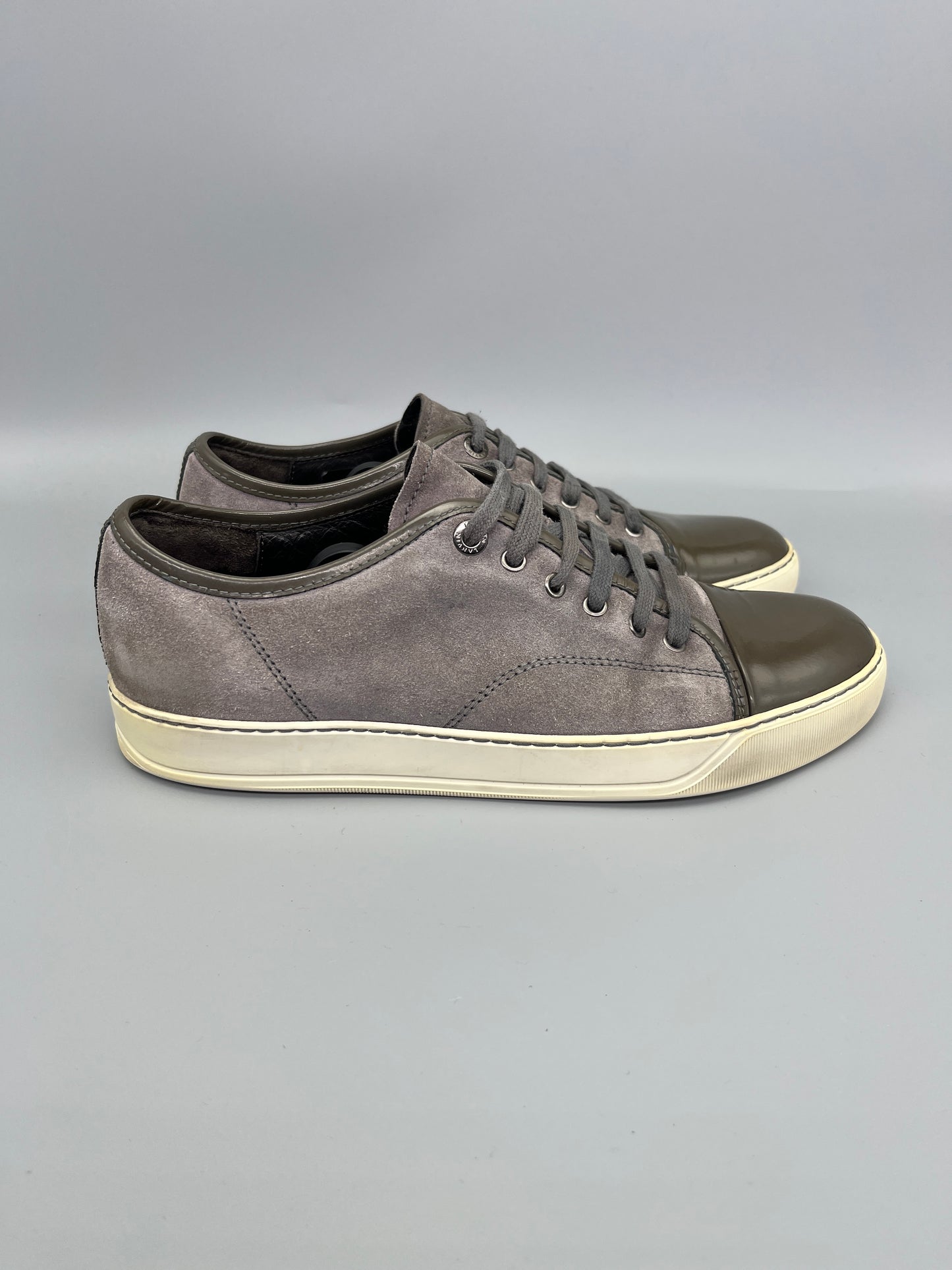 Lanvin Patent Cap Toe Grey | 41