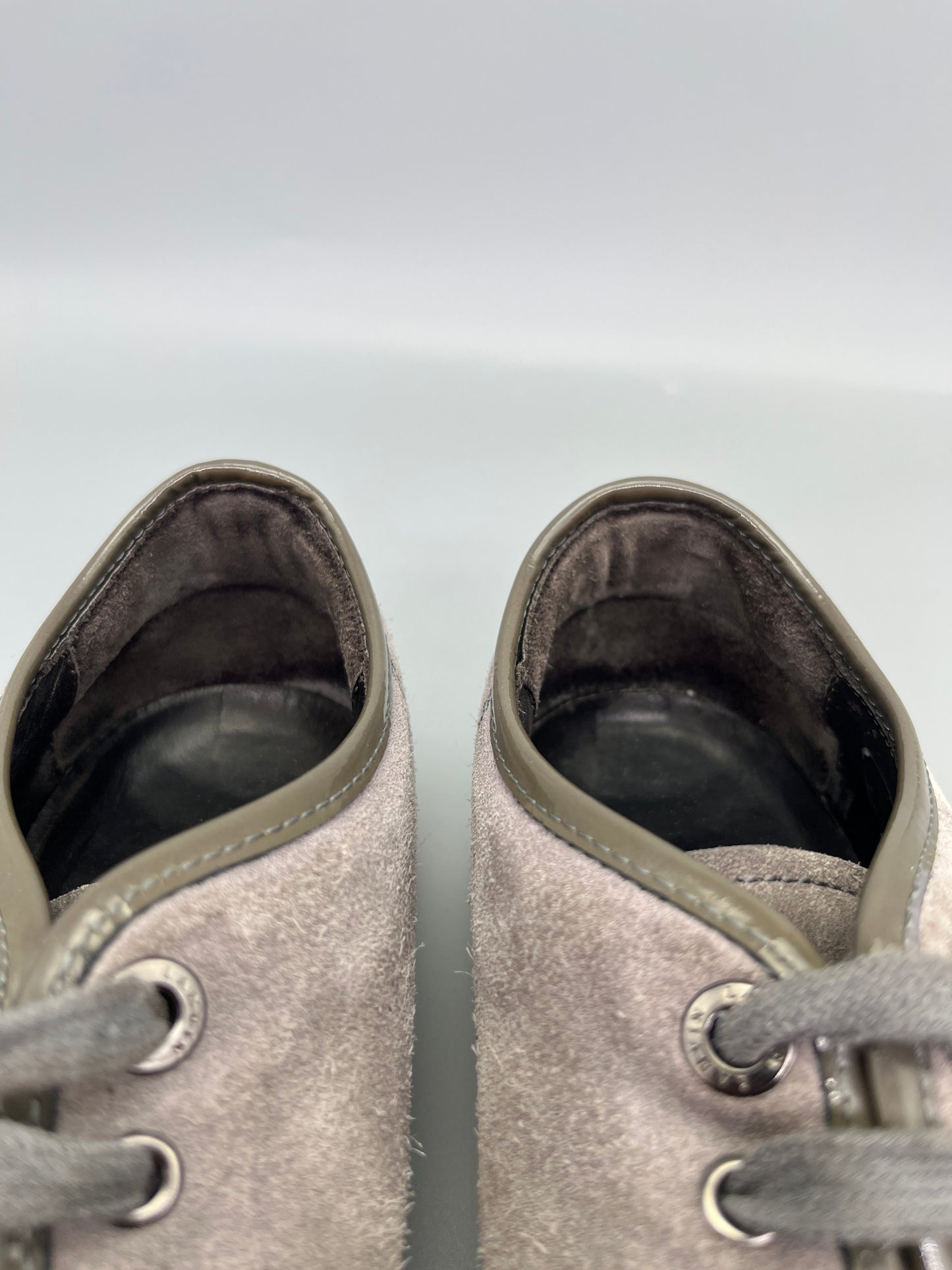 Lanvin Patent Cap Toe Grey | 41
