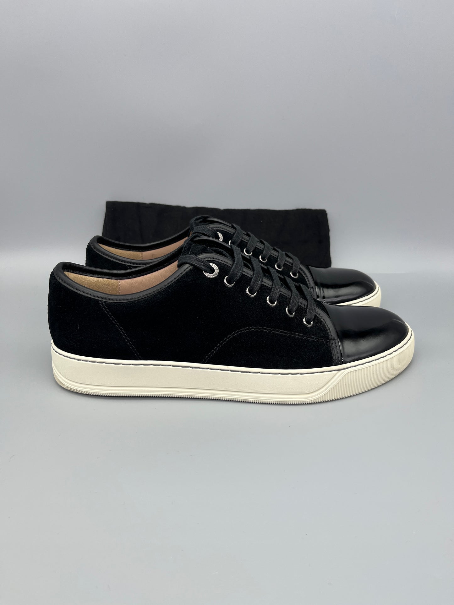 Herr | Sneakers | Lanvin | DBB1 Patent Cap Toe Sneaker Black