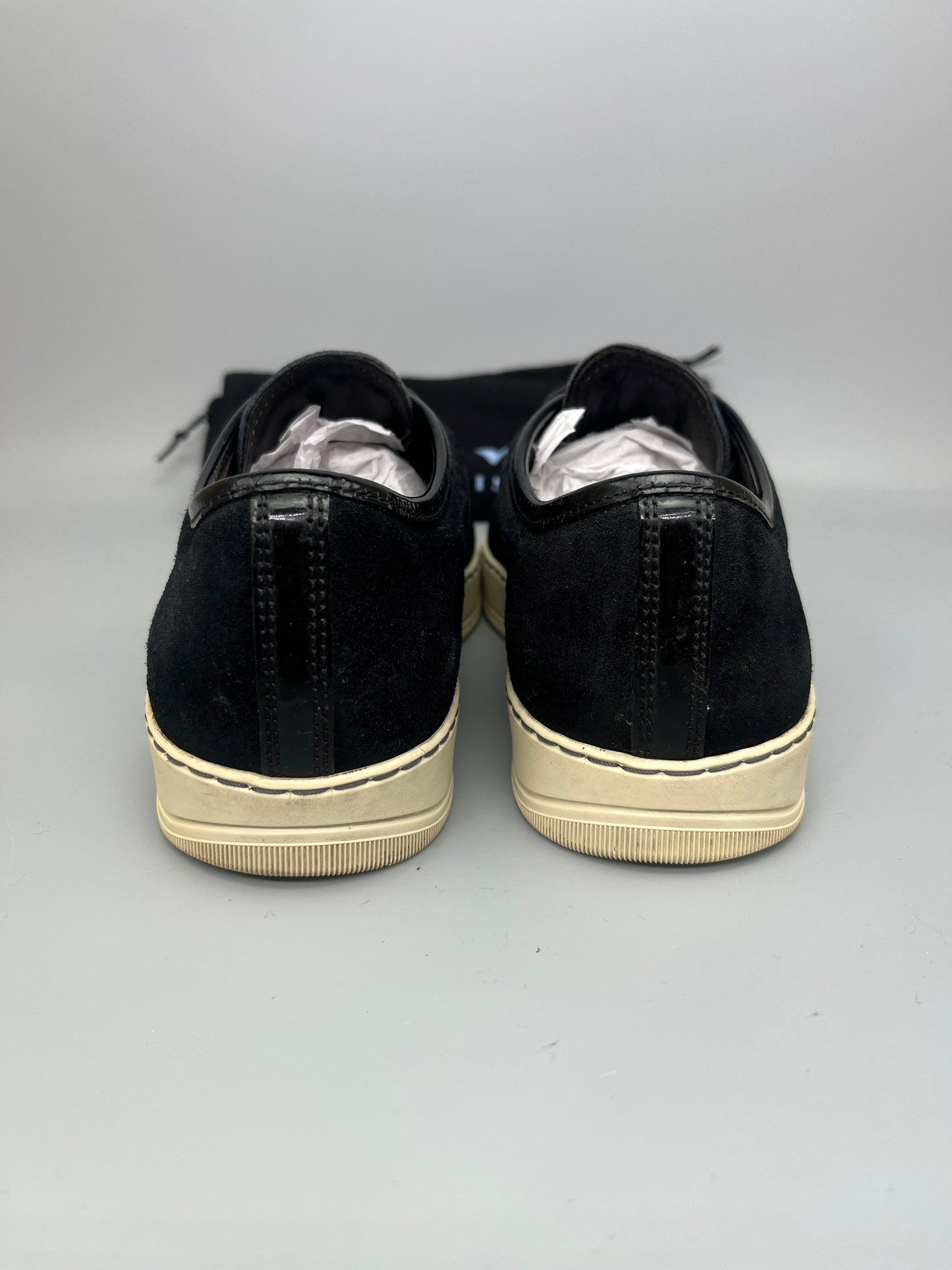 Lanvin Dbb1 Patent Cap Toe Sneaker Navy | 39