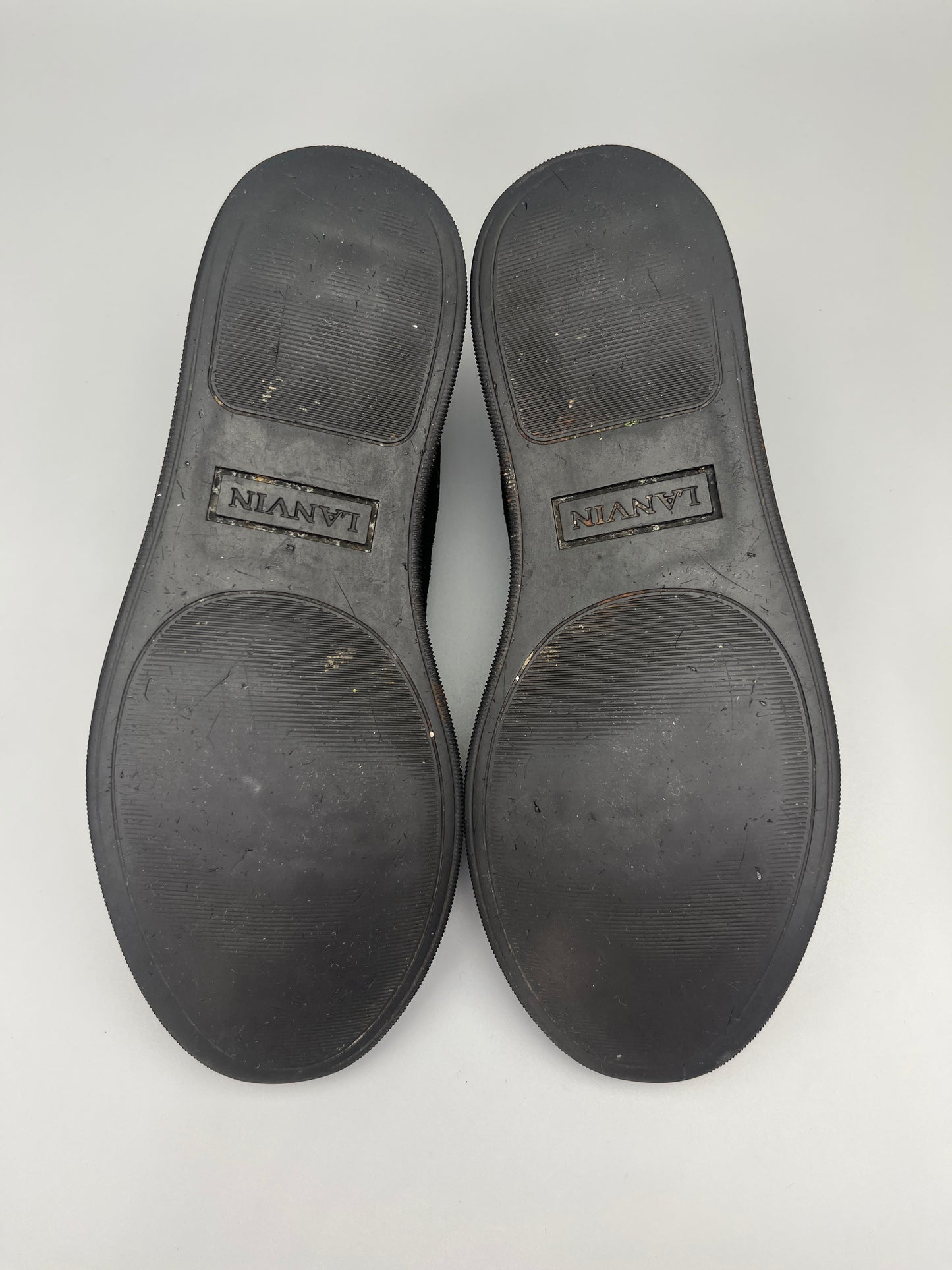 Lanvin Dbb1 Patent Cap Toe Sneaker Black | 41