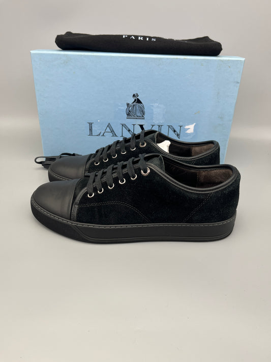 Lanvin Dbb1 Nappa Cap Toe Sneaker Black | 41