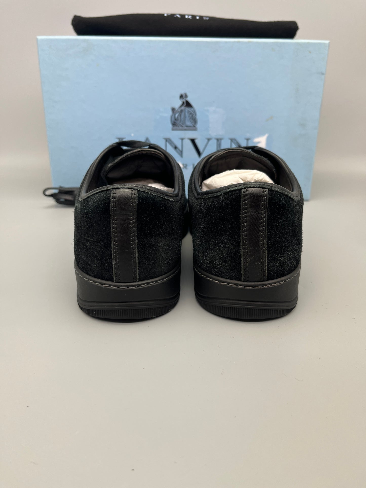 Lanvin Dbb1 Nappa Cap Toe Sneaker Black | 41