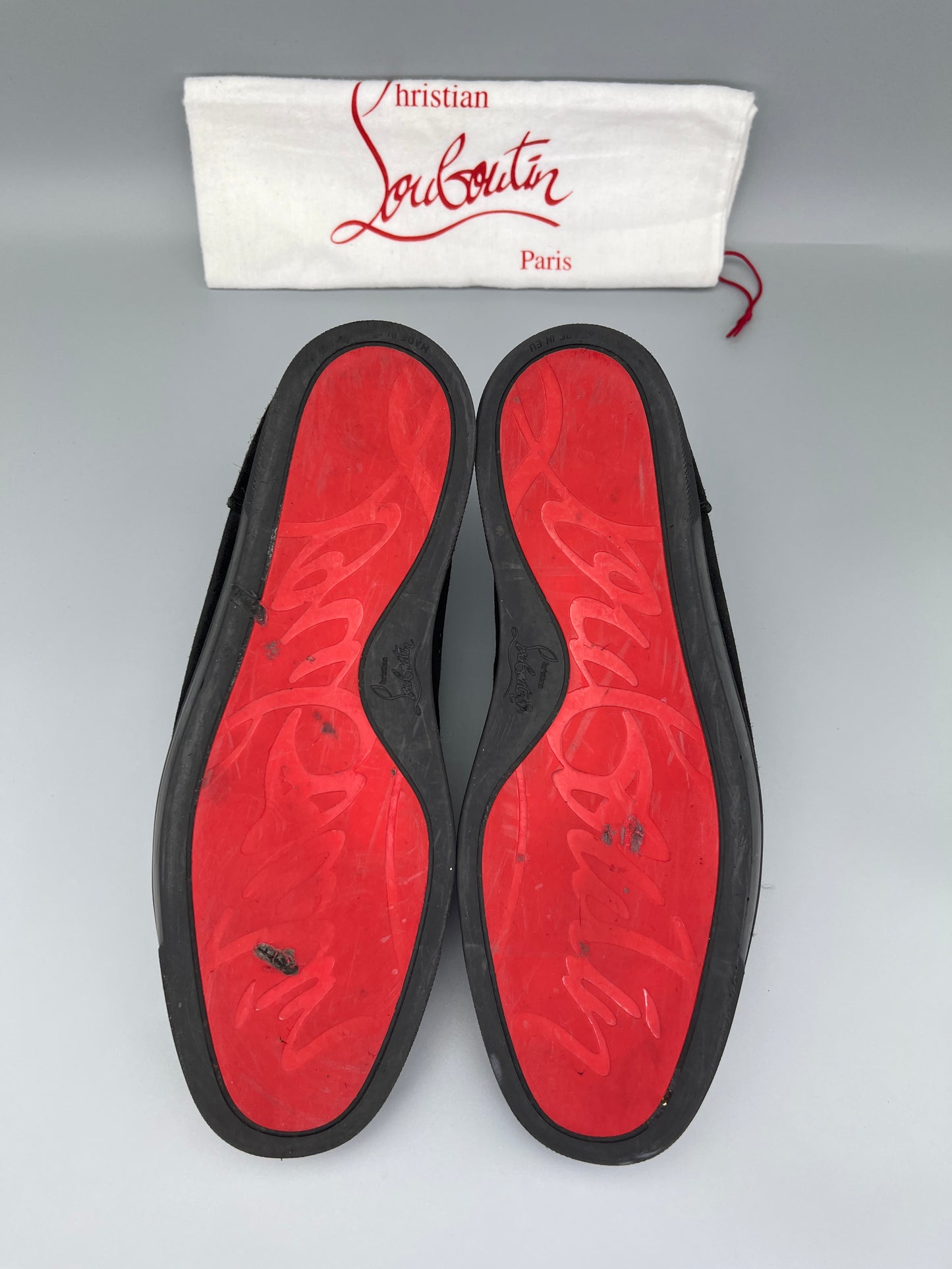 Christian Louboutin Louis Junior Spikes Sneaker Black | 44.5