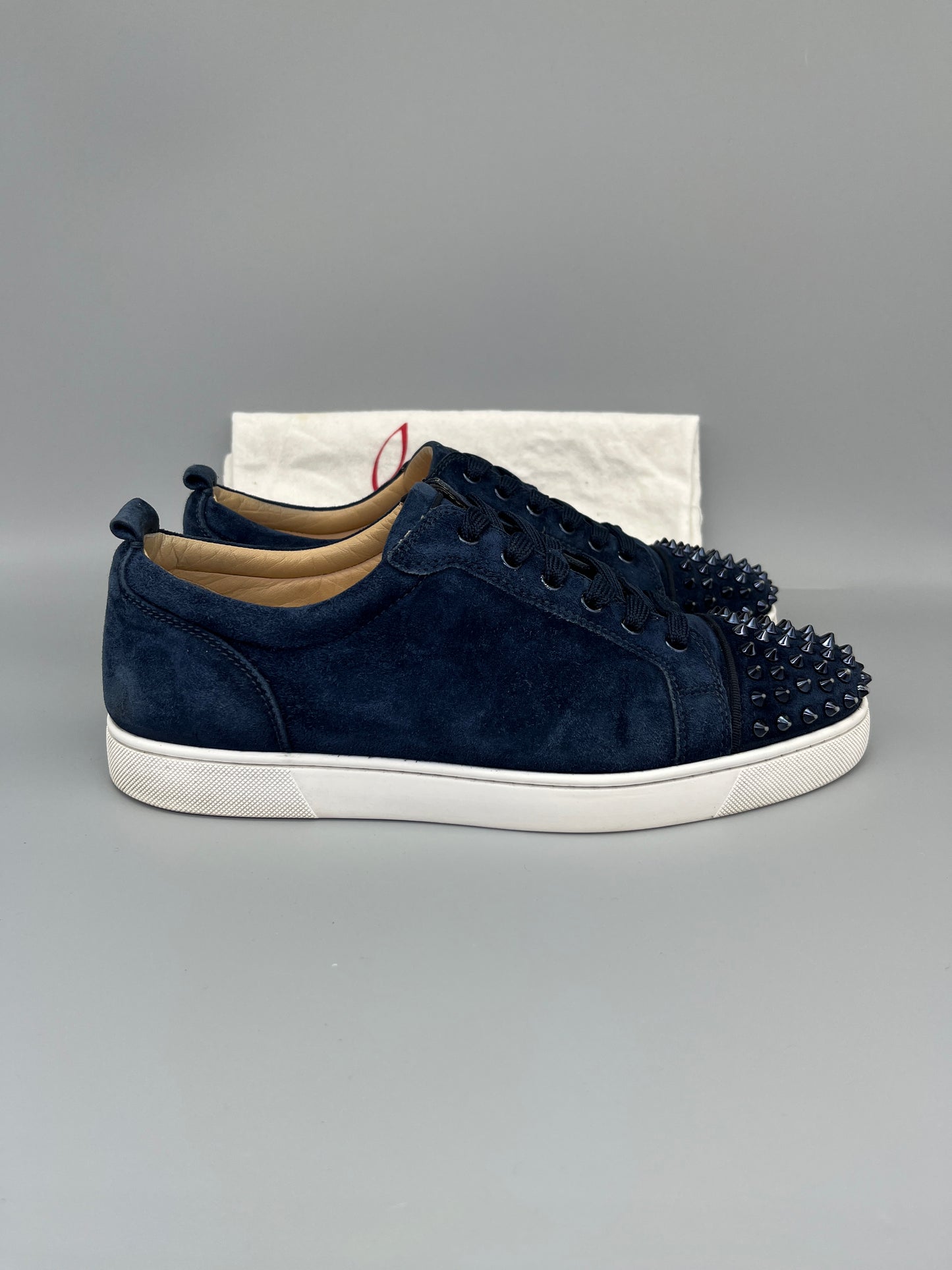 Christian Louboutin Louis Junior Spikes Sneaker Navy | 44