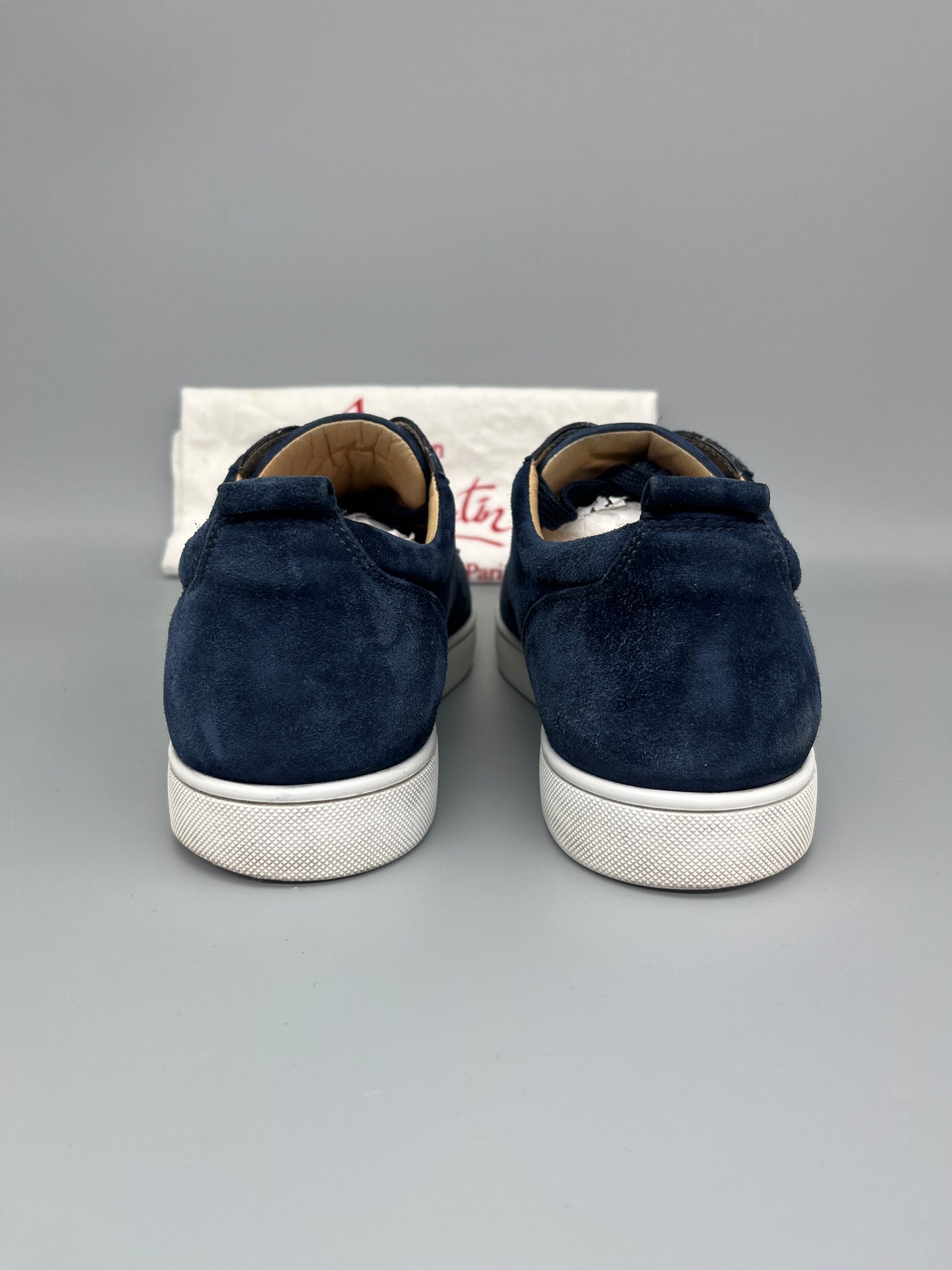 Christian Louboutin Louis Junior Spikes Sneaker Navy | 44