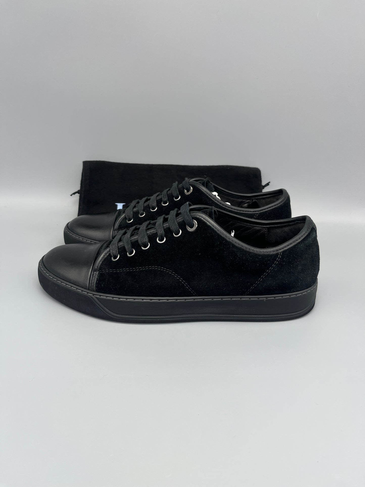 Lanvin Dbb1 Nappa Cap Toe Sneaker Black | 41