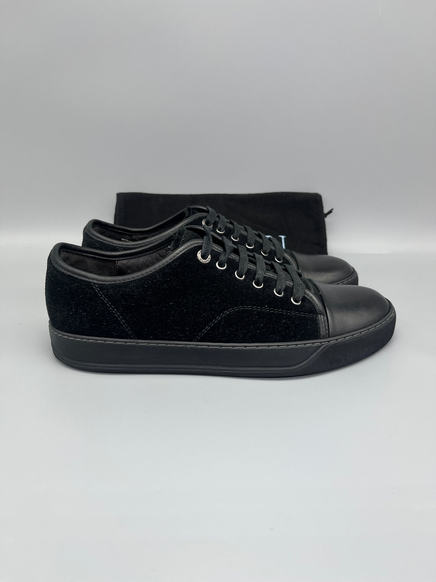Lanvin Dbb1 Nappa Cap Toe Sneaker Black | 41