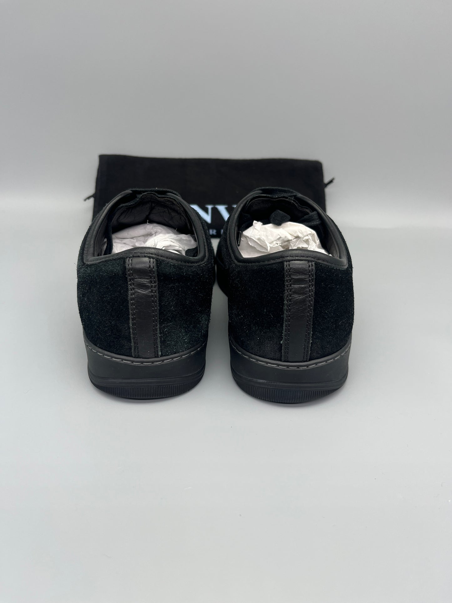 Lanvin Dbb1 Nappa Cap Toe Sneaker Black | 41