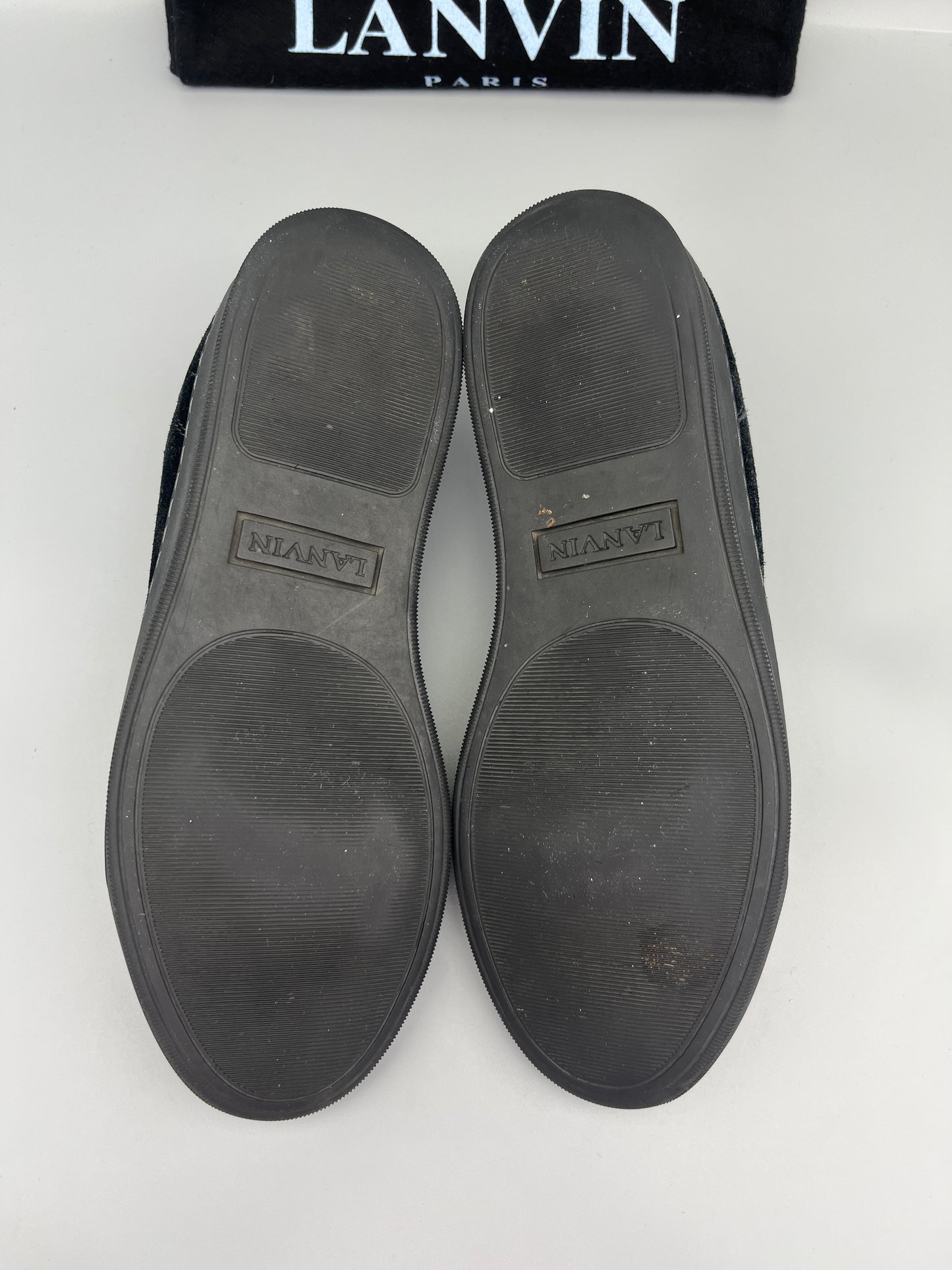 Lanvin Dbb1 Nappa Cap Toe Sneaker Black | 41