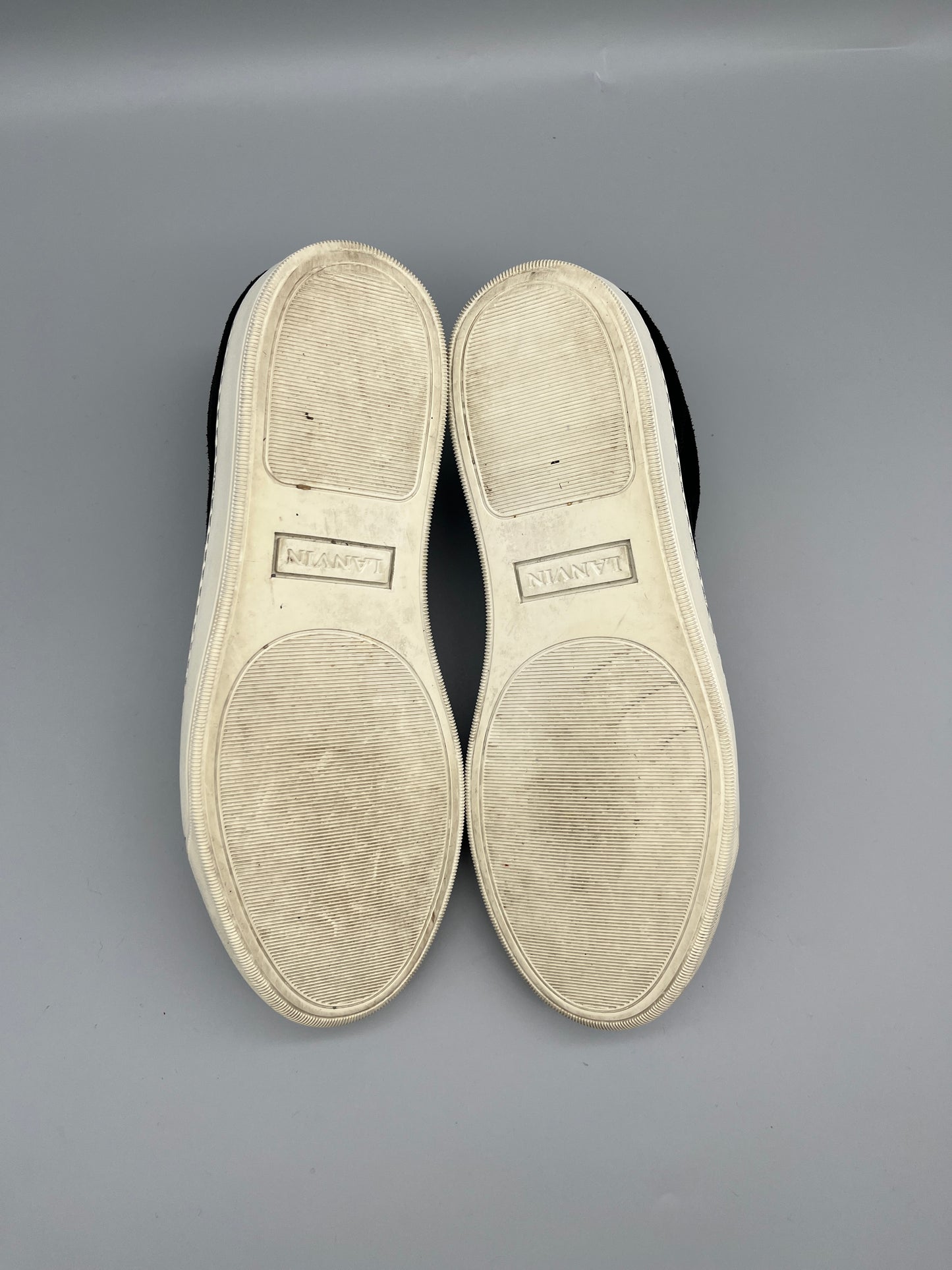 Lanvin Dbb1 Patent Cap Toe Sneaker Black | 42