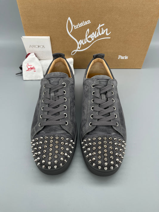 Christian Louboutin Louis Junior Spikes Sneaker Grey | 42