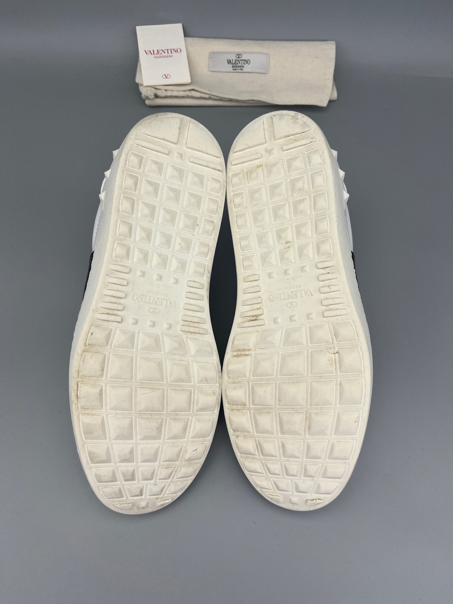 Valentino Garavani Open Sneaker In Patent Black