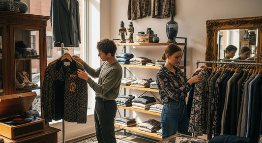 archive shopping boutique scene