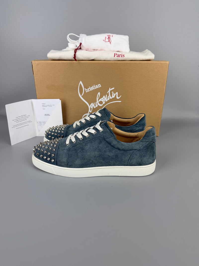 Christian Louboutin Spikes Sneaker Blue | 40.5