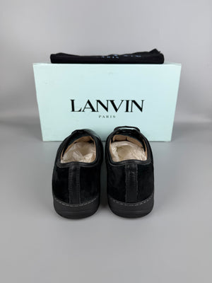 Lanvin Dbb1 Patent Cap Toe Sneaker Black | 43