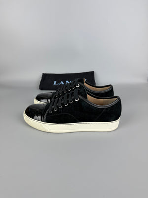 Lanvin Dbb1 Patent Cap Toe Sneaker Black | 40