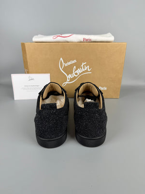 Christian Louboutin Louis Junior Spikes Glitter Sneaker | 41.5