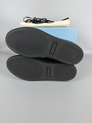 Lanvin Dbb1 Patent Cap Toe Sneaker Black | 44