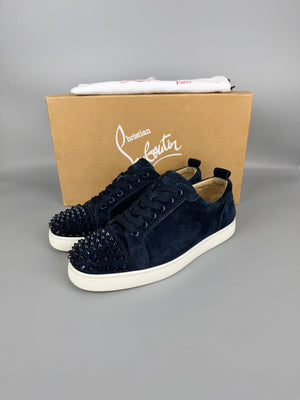 Christian Louboutin Louis Junior Spikes Sneaker Navy | 41.5