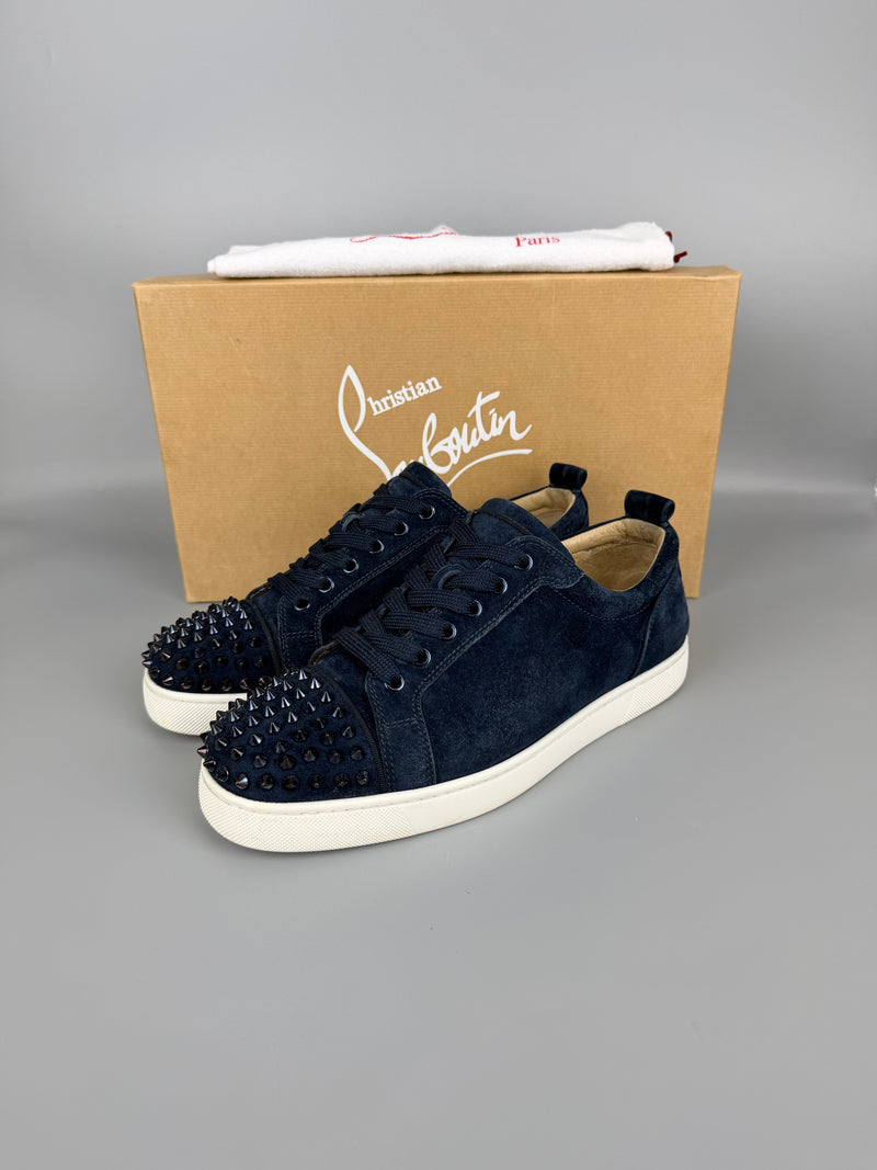 Christian Louboutin Louis Junior Spikes Sneaker Navy | 41.5