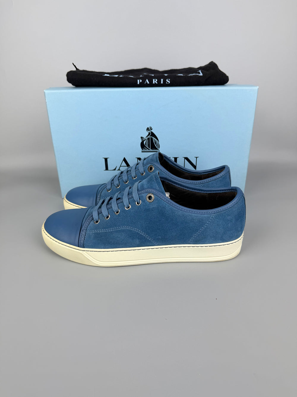 Lanvin Dbb1 Nappa Cap Toe Sneaker Blue | 42