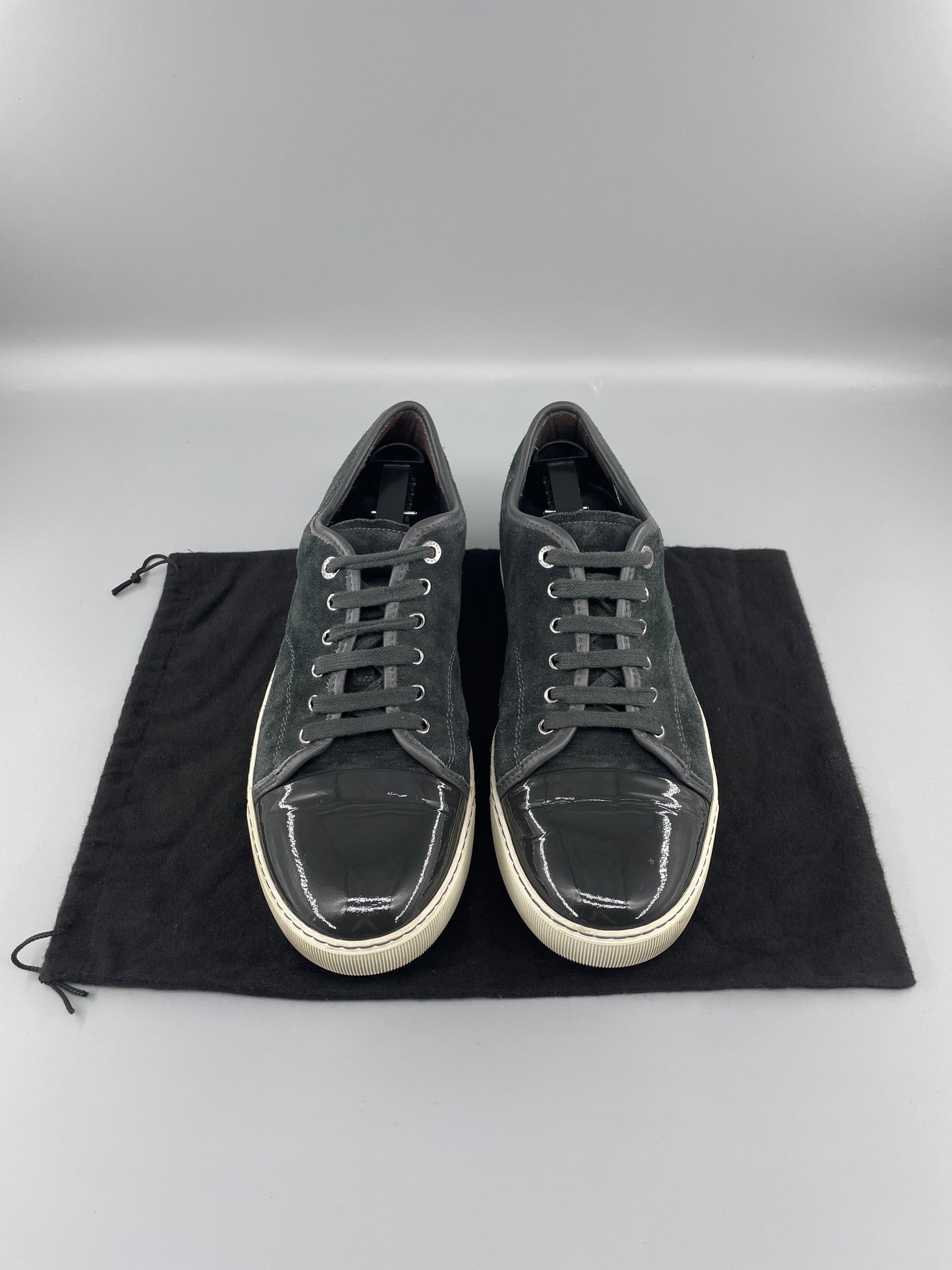 DBB1 Elephant Grey Suede Patent Cap Toe