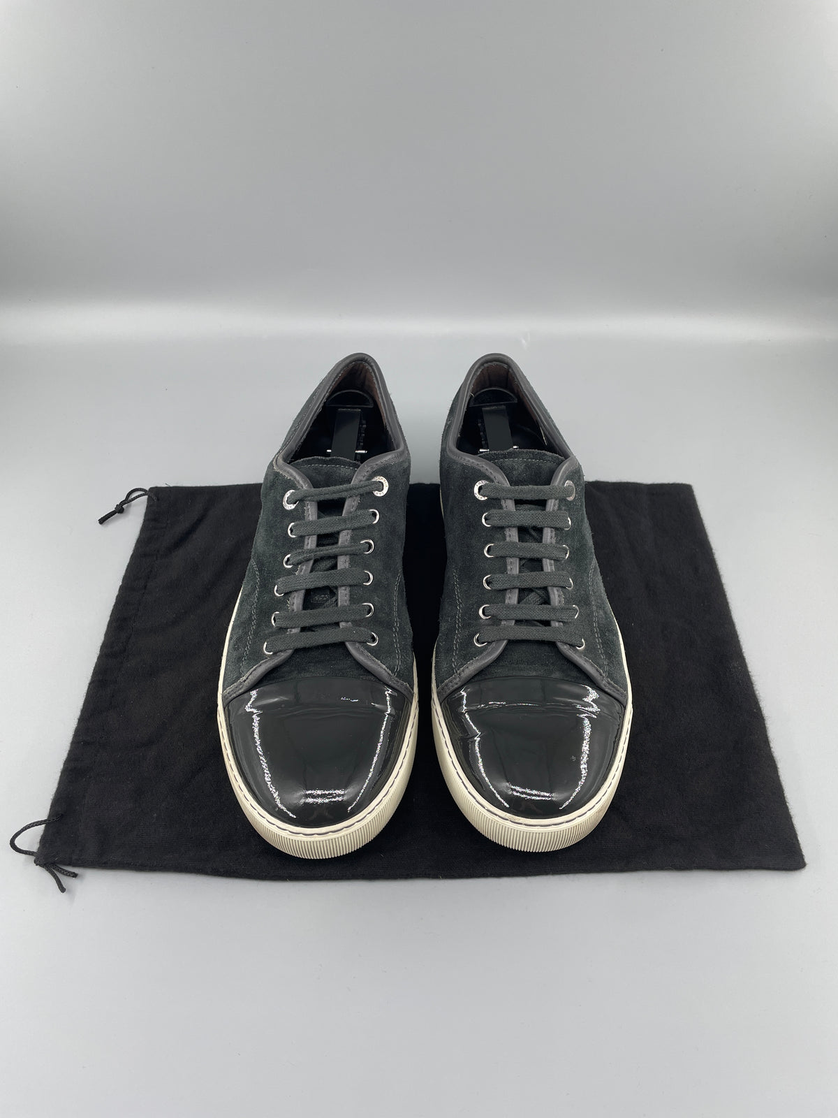 DBB1 Elephant Grey Suede Patent Cap Toe