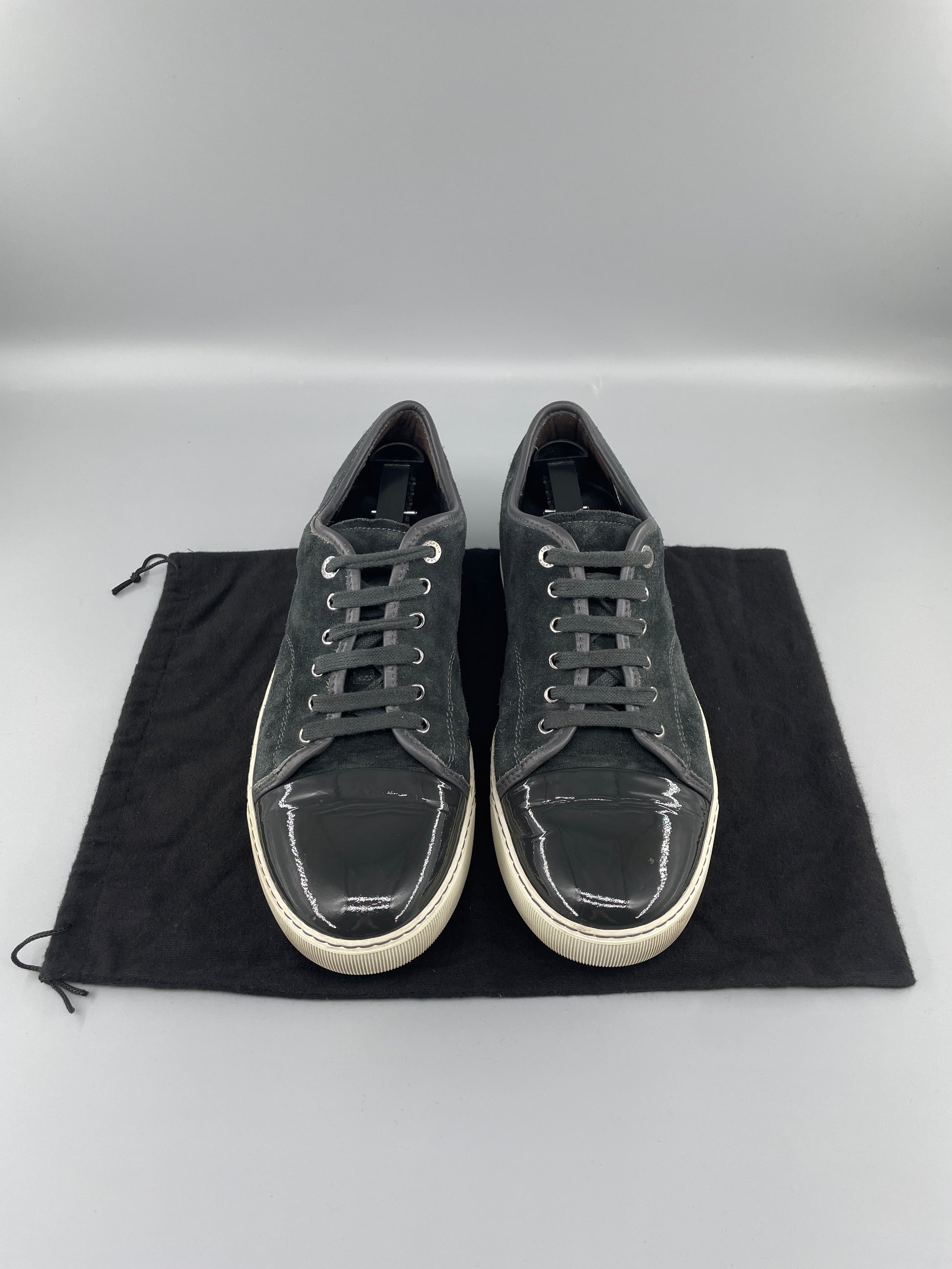 DBB1 Elephant Grey Suede Patent Cap Toe