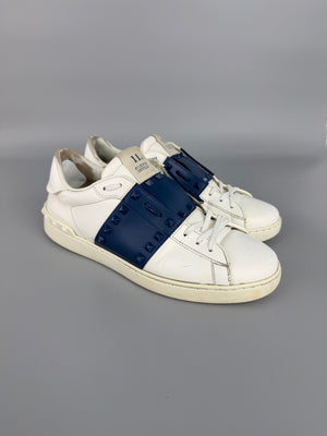 Valentino Open Rockstud Untitled Sneaker Navy | 43