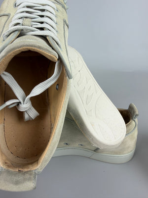Christian Louboutin Louis Junior Spikes Sneaker Light Grey | 43