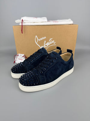 Christian Louboutin Louis Junior Spikes Sneaker Navy | 42