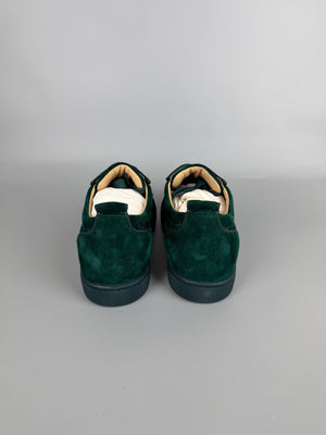 Christian Louboutin Louis Junior Spikes Sneaker Dark Green | 45
