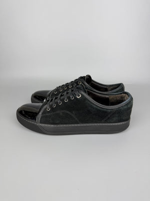 Lanvin Dbb1 Patent Cap Toe Sneaker Black | 43