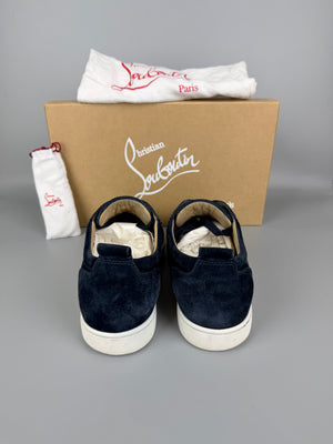 Christian Louboutin Louis Junior Spikes Sneaker Navy | 43.5