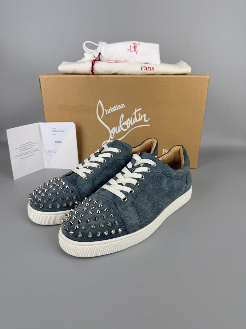 Christian Louboutin Spikes Sneaker Blue | 40.5