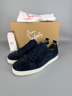 Christian Louboutin Louis Junior Spikes Sneaker Navy | 43.5